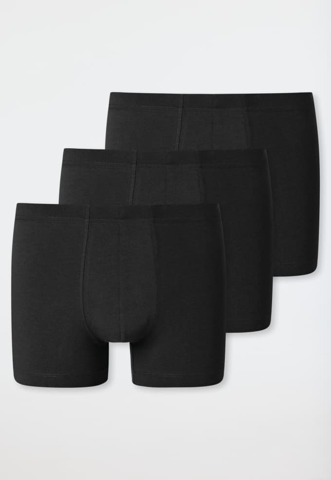 Schwarze Herren Unterhosen bzw. Shorts im dreier Pack