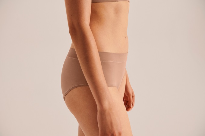 Beige High Waist Unterhose für Damen von SCHIESSER