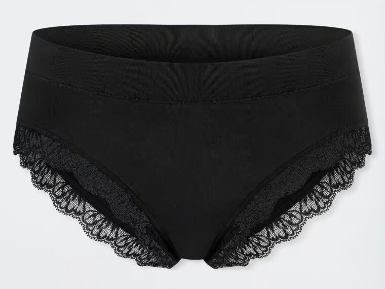 Schwarze Unterhose mit Details